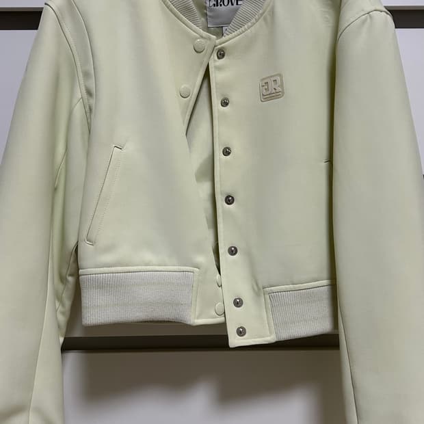 GROVE 그로브 레어 라임 자켓 바시티 점퍼