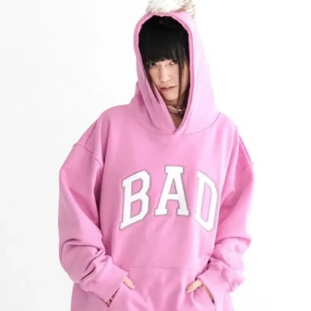샵페어리 shopfaerie bad pink 핑크 후드 집업 털후집