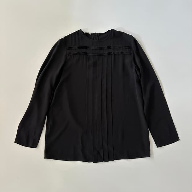 미우미우 miu miu 디테일 실크 블라우스