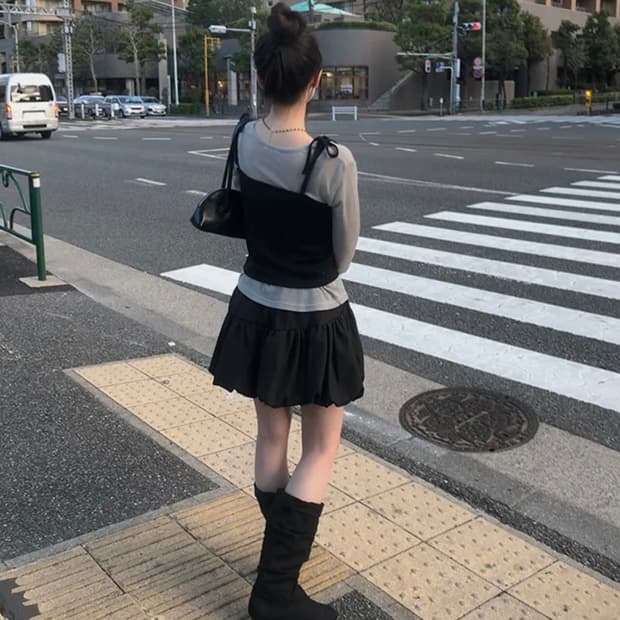 애니원모어 펌킨 스커트 화이트