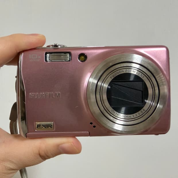 후지필름 파인픽스 F70EXR 핑크 빈티지 디카