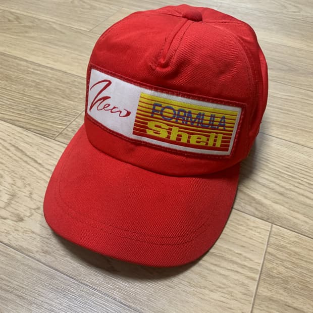 VINTAGE] 오리지널 쇼와 셸(Shell) 포뮬러 레이싱 볼캡 모자