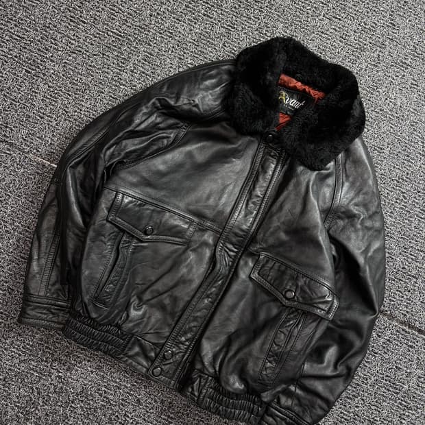 AVANT 빈티지 아카이브 램스킨 A2 레더 무스탕 2071