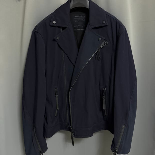 올세인츠 면 라이더 자켓 