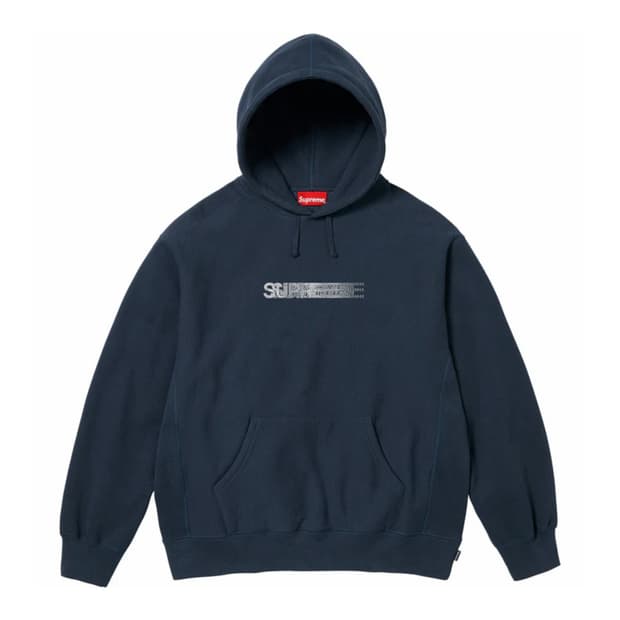 Supreme Swarovski Motion Logo Navy