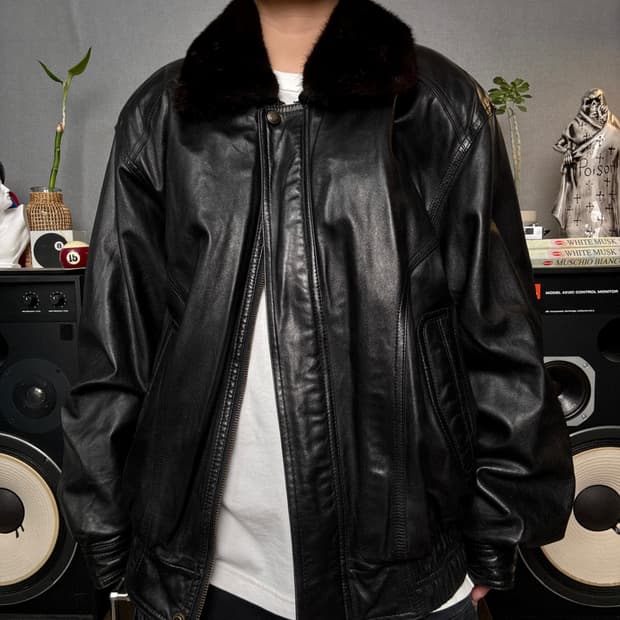 램스킨 봄버자켓