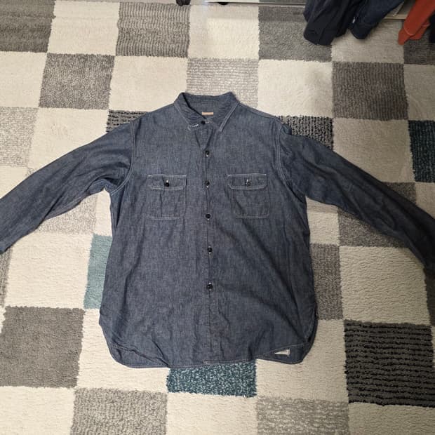 캐피탈 샴브레이 데님셔츠 3사이즈 L