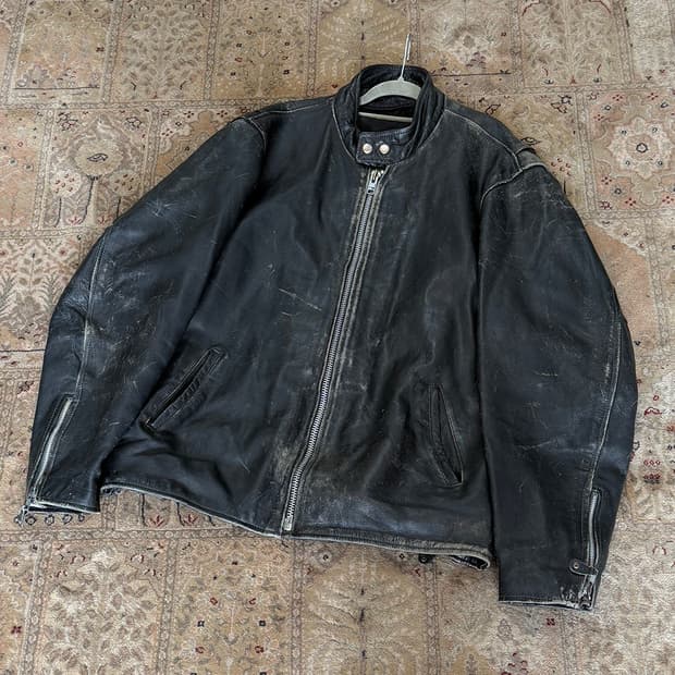 Cafe racer cowleather jacket