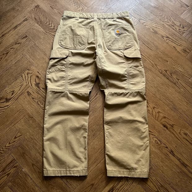 [33]칼하트 USA 베이지 립스탑 워크 카고 팬츠