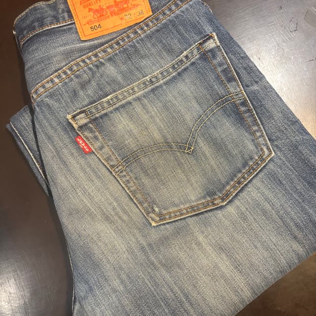 리바이스 504 워싱데님 