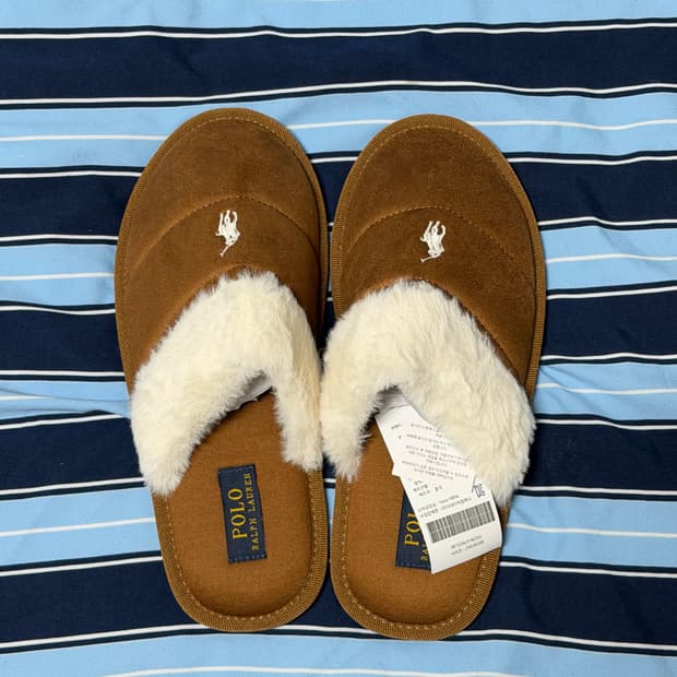 POLO Ralph Lauren 퍼 슬리퍼 (Kelcie)