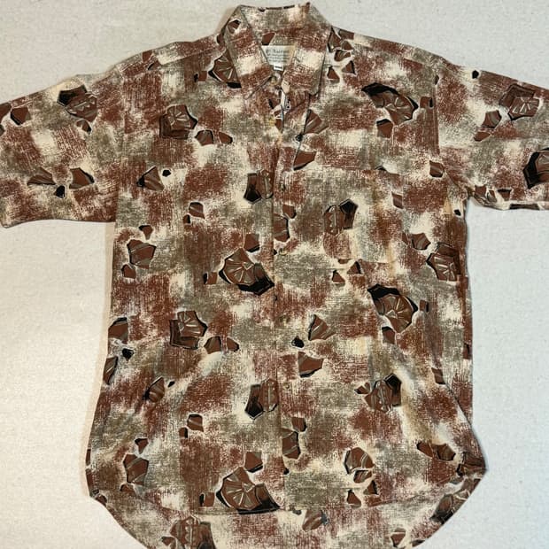 일본 빈티지 japan vintage 레어 패턴 에스닉 반팔 셔츠