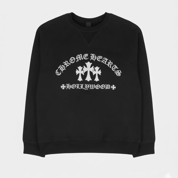 [XL] 크롬하츠 세메터리 헐리우드 맨투맨 블랙