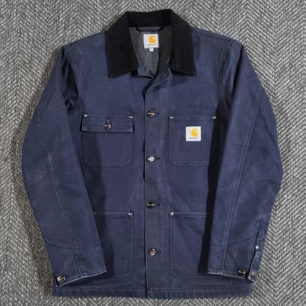칼하트 초어코트 네이비 워크자켓