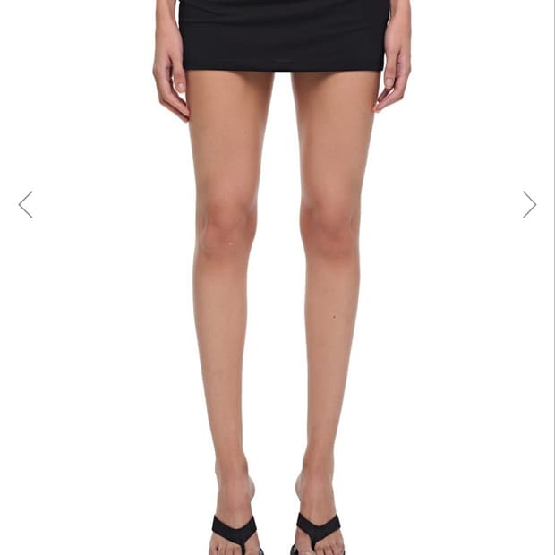 투머치택스 JERSEY SKIRT PANTS (BLACK) s