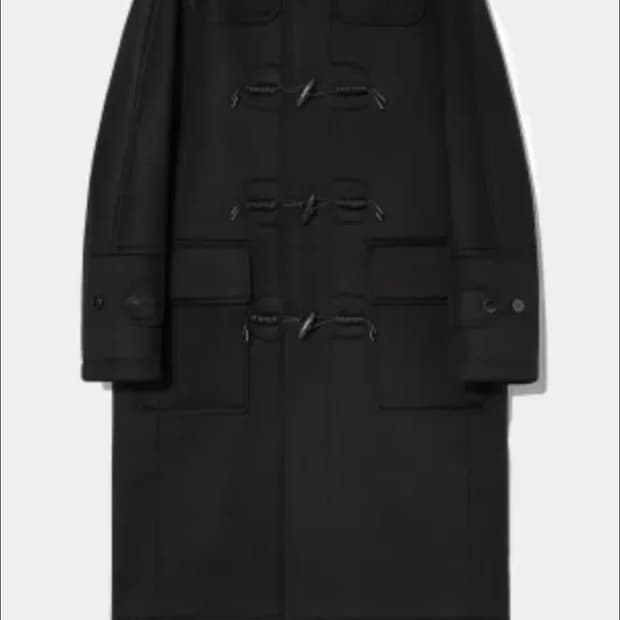 46)마마가리 메쉬 울 더플 코트