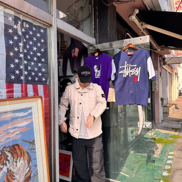 한글 정품)스톤아일랜드 구형 자켓 105