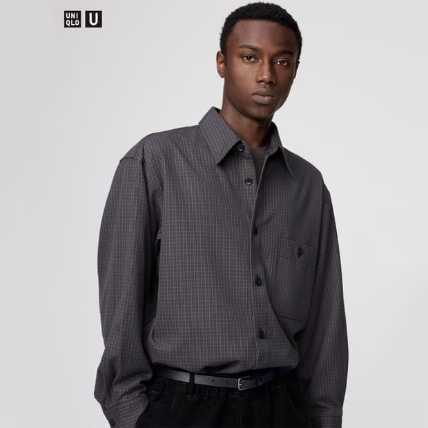 유니클로u 체크셔츠