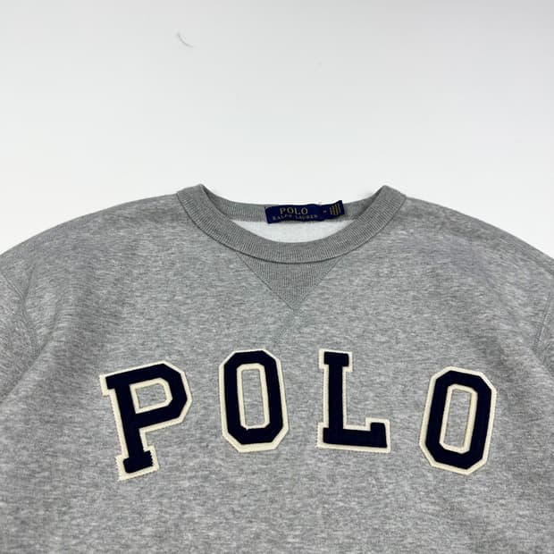폴로 랄프로렌 클래식 그레이 맨투맨 (M)