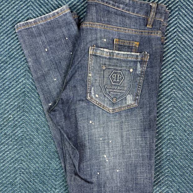 필립플레인 슈퍼 스트레이트컷 청바지