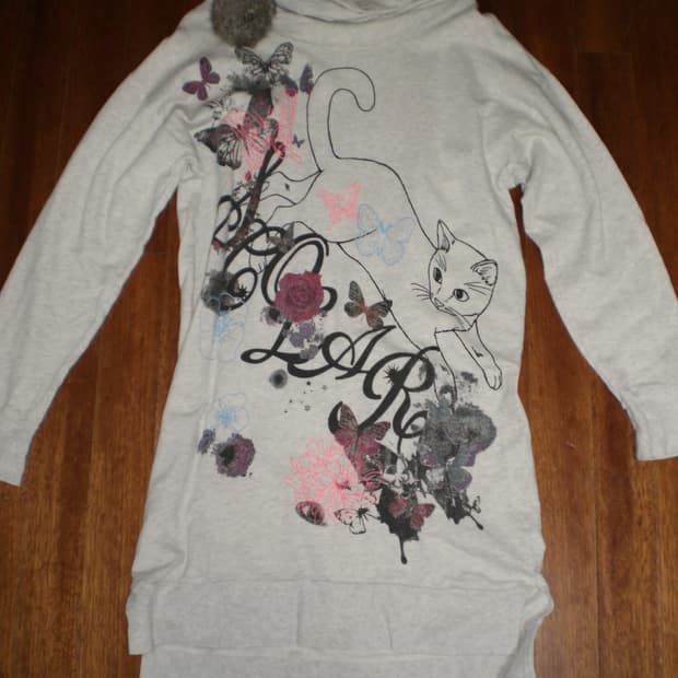 브로치 고양이 원피스