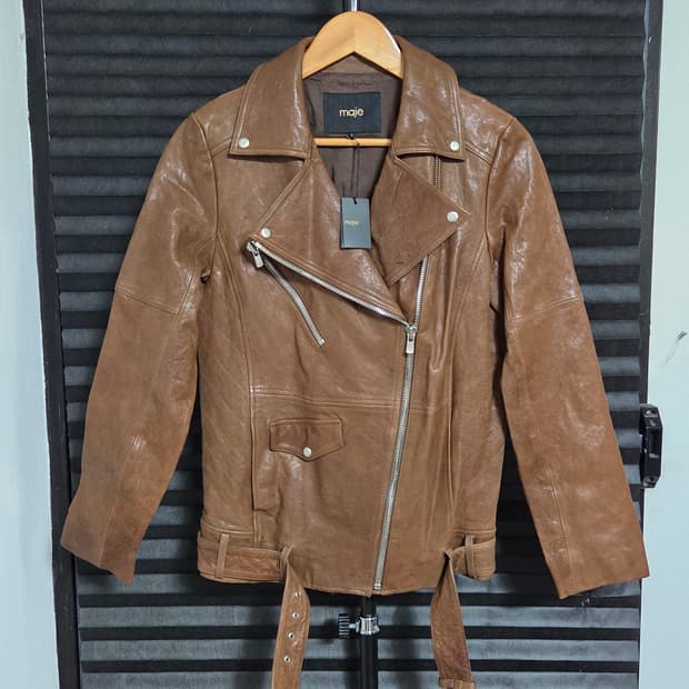 (정품) [마쥬] 양가죽 벨티드 라이더 자켓 | 00104