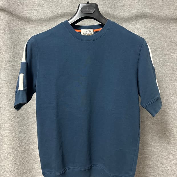 에르메스 코튼 반팔 네이비 (S)