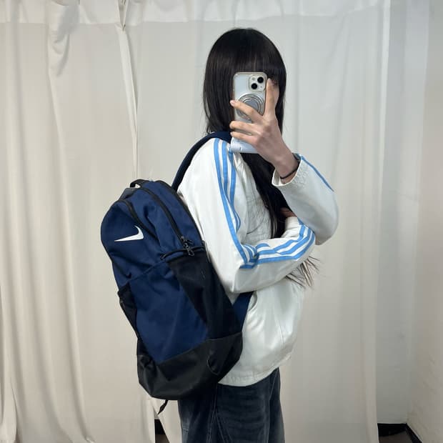 Nike Navy Nylon Backpack