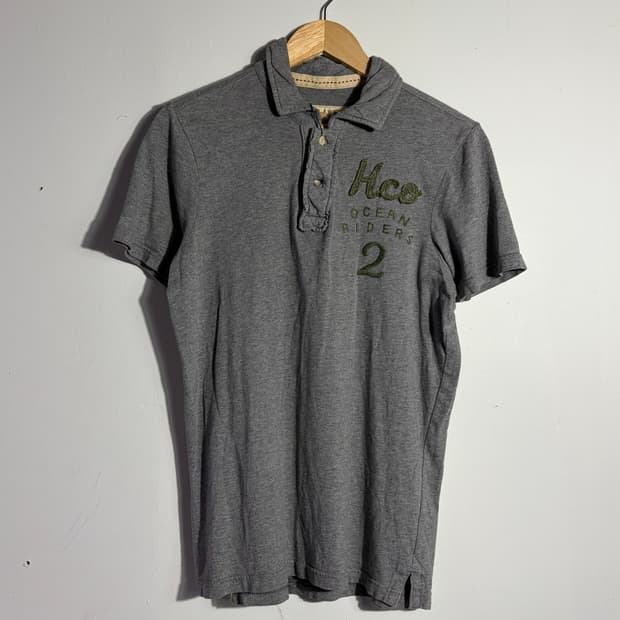 홀리스터 그레이 반팔 카라티 (무료배송)