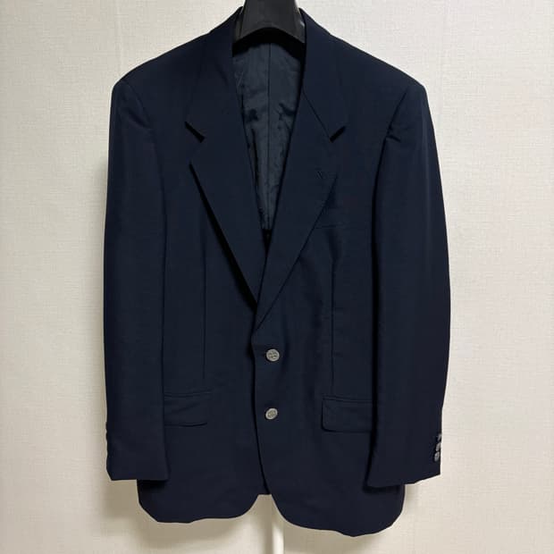 발렌시아가 BB 로고 은장 블레이저 자켓 / 네이비, L