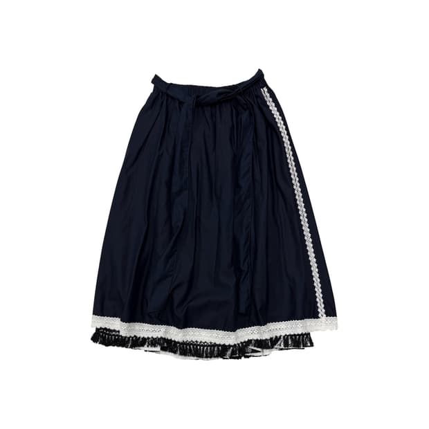 Beams boy x Tori-to fringe skirt