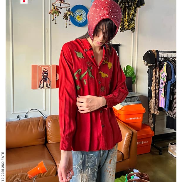 1980-90s KANSAI Profumo Patch-Work Shirt