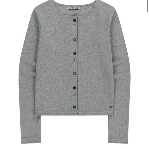 코이세이오 로우 엣지 가디건 그레이