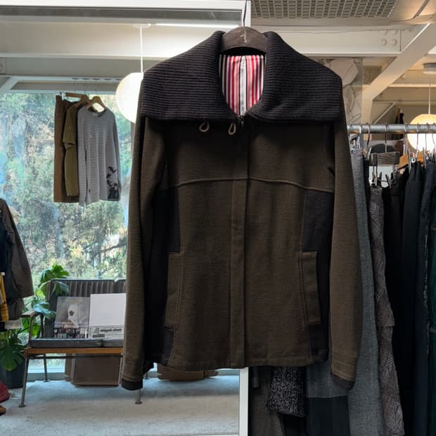 아츠로 타야마 하이넥 울자켓