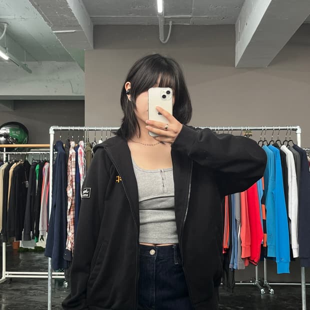JEEP 블랙 후드집업