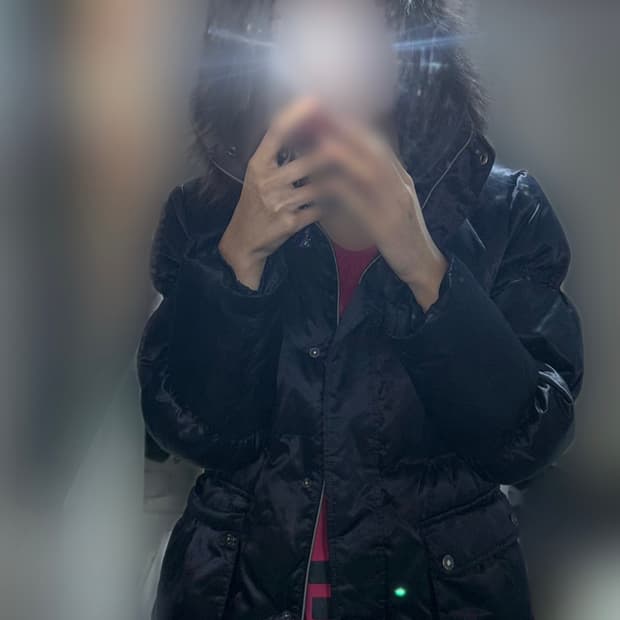 빈티지 펑크 갸루 데일리 패딩