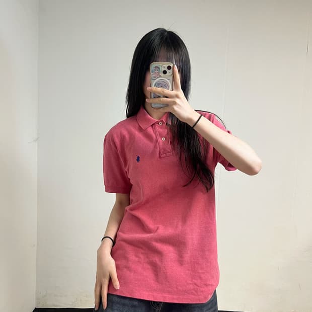 Polo Ralph Lauren Crimson Red Collar Tee