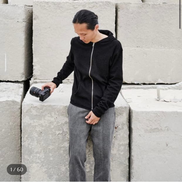 (구매) 모노프리베 textured hoodie zip (1)