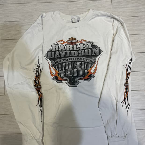 할리데이비슨 빈티지 롱슬리브 L made in USA