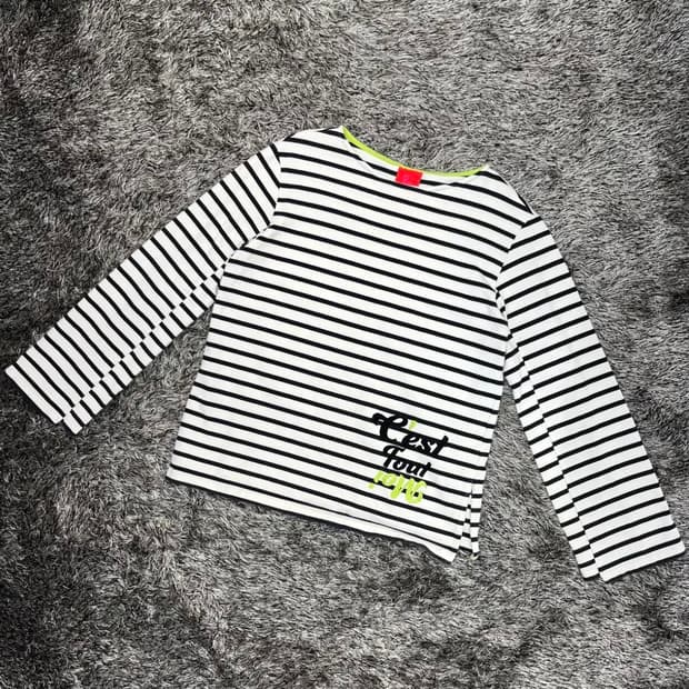 럭키슈에뜨 여성 스트라이프 슬리브리스 (38)