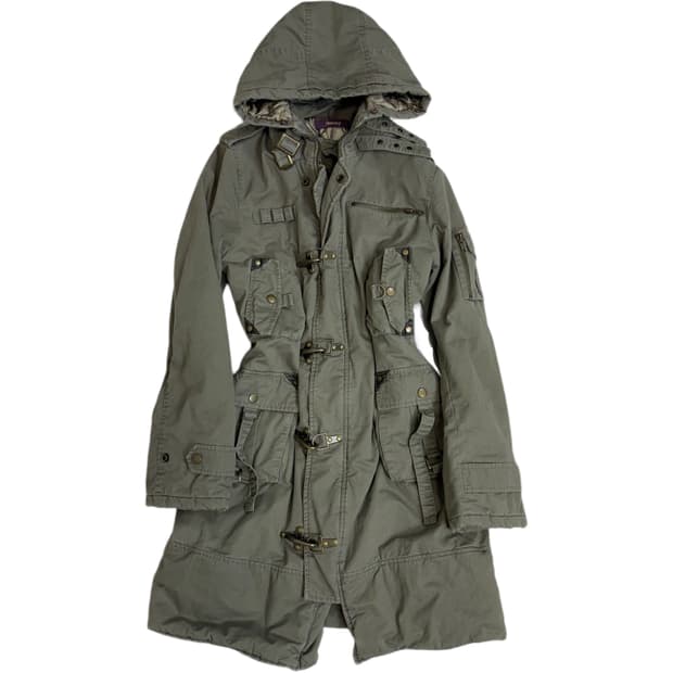 Jpn y2k 버클디테일 야상