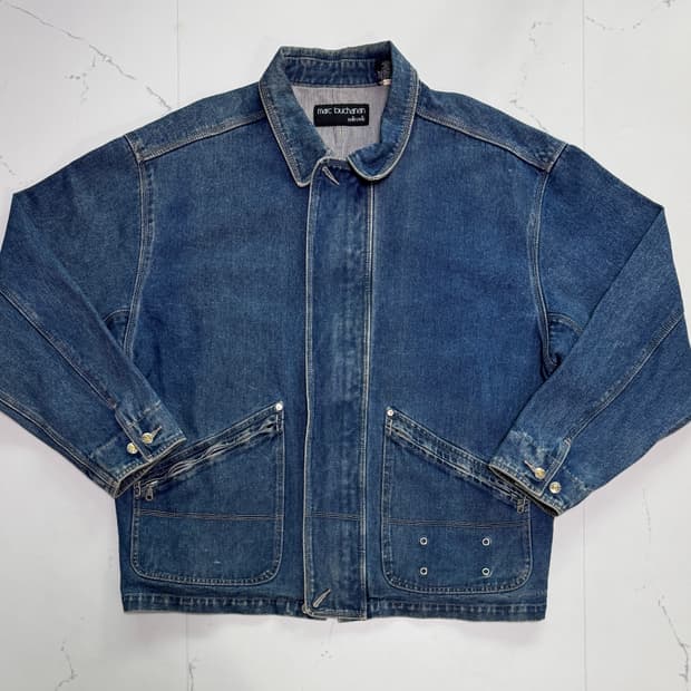 [90s/희귀] 펠레펠레 마크뷰캐넌 데님 워크 자켓 XL
