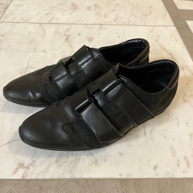 구찌 모노그램 벨크로 슈즈