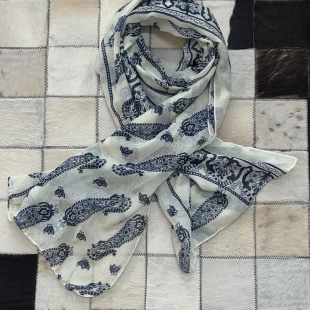 vintage paisley scarf