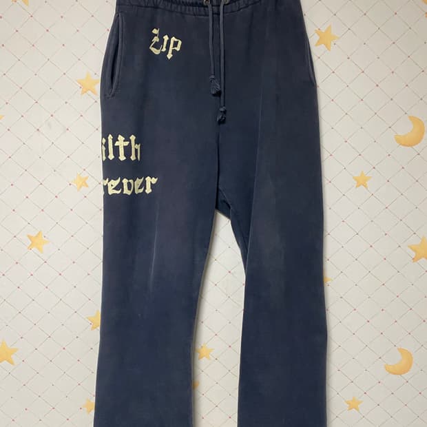 M)바우와우 스웻팬츠 zip damaged sweat pants