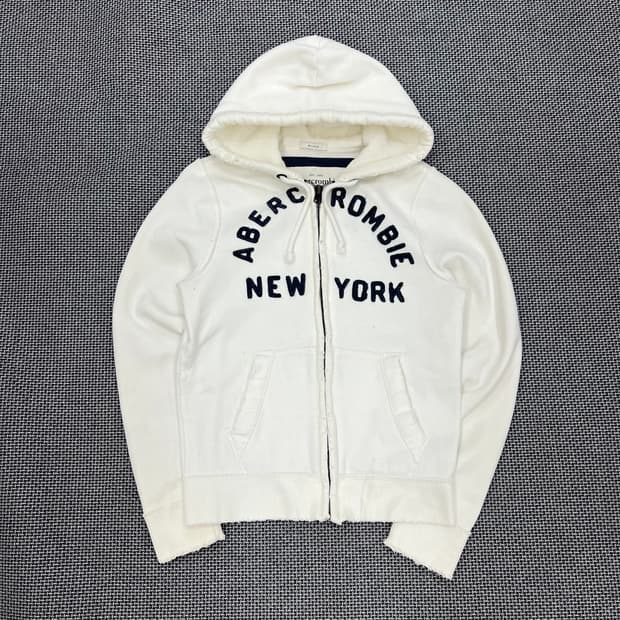 아베크롬비 화이트 후드집업
