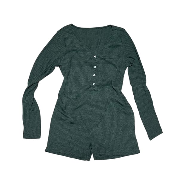 Bony Slim Fit Body Suit Pajama_Khaki