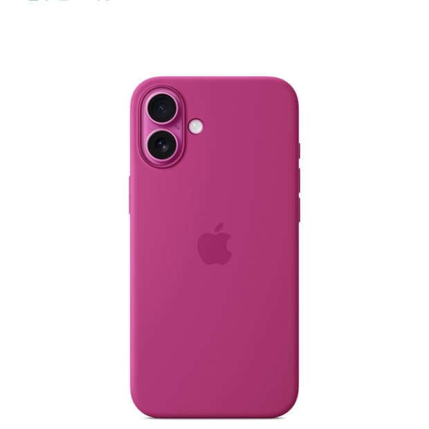 [미개봉] 애플 정품 실리콘 케이스 아이폰 16 플러스 후크시아  