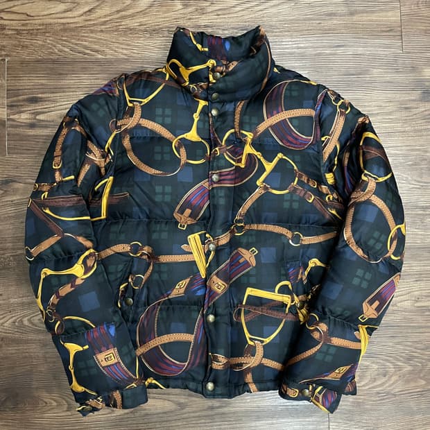 (대대장) 폴로 랄프로렌 실크 다운 푸퍼 패딩 자켓