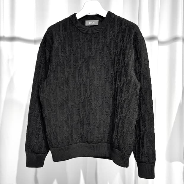 [정품] 25FW 디올 오블리크 블랜드 자카드 풀오버 니트 